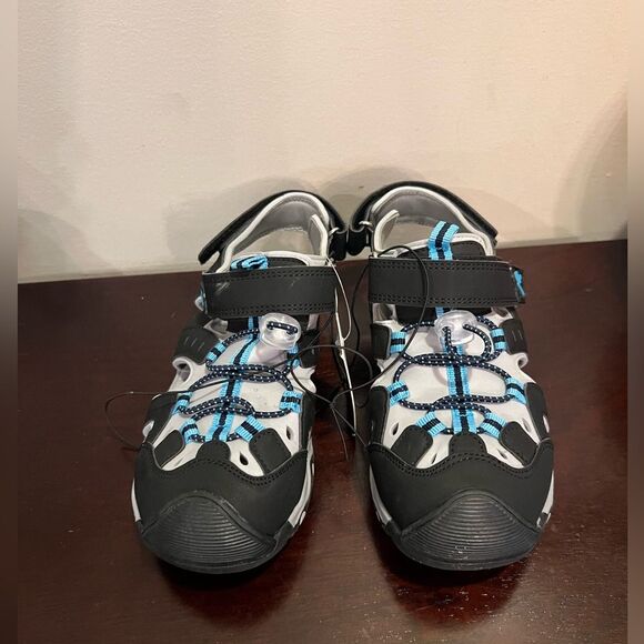 Boys Sports Sandals Summer  Hook And Loop Outdoor Soft Sandals Durable Rubber - Picture 2 of 5